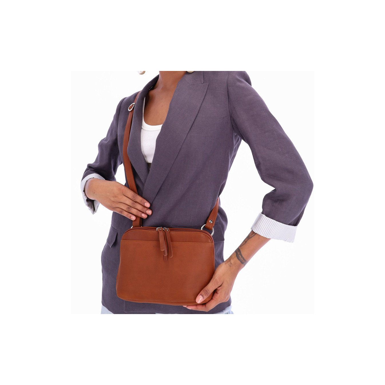 Ateliers Fourès Baroudeuse Europe Satchel B729 Tawny