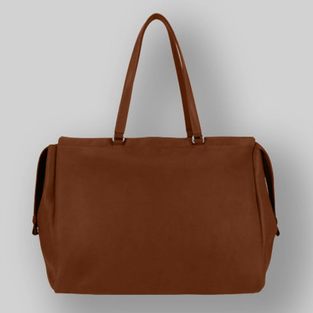 Ateliers Fourès Baroudeuse Handbag 48h Iris B920 Fawn