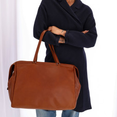 Ateliers Fourès Baroudeuse Handbag 48h Iris B920 Fawn