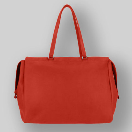 Ateliers Fourès Baroudeuse Handbag 48h Iris B920 Confite Orange