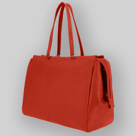 Ateliers Fourès Baroudeuse Handbag 48h Iris B920 Confite Orange