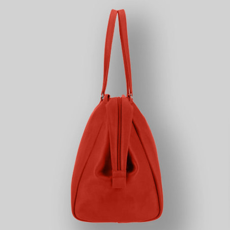 Ateliers Fourès Baroudeuse Handbag 48h Iris B920 Confite Orange