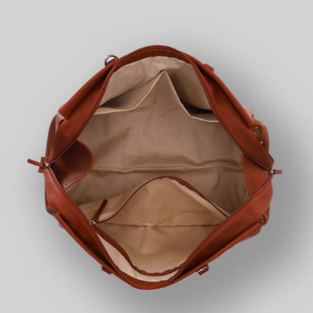 Ateliers Fourès Baroudeuse Handbag 48h Iris B920 Confite Orange