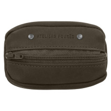Ateliers Fourès Baroudeur Coin Purse Coffee Grain Hector F909 Bronze