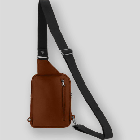 Ateliers Fourès Baroudeur Men's Leather Satchel Pallas F9169 Tawny