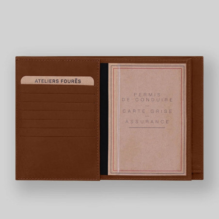 Ateliers Fourès Baroudeur Grand Portefeuille double rabat Prométhée...
