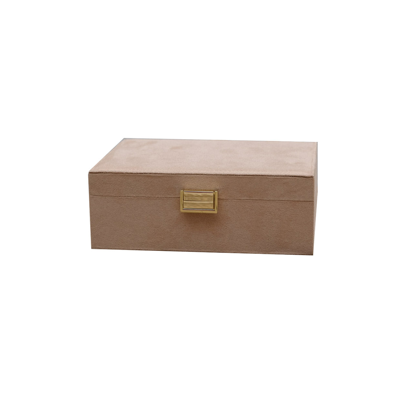 Maison Scarlett Louise Velvet Beige Jewelry Box
