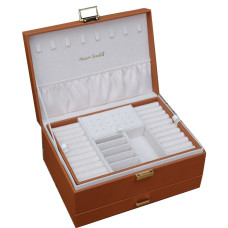 Maison Scarlett Denise PU Leather Black Jewelry Box