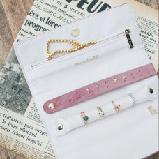 Maison Scarlett Travel Jewelry Pouch Catherine Velvet Rose