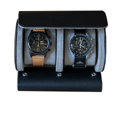 Maison Scarlett James Travel Case 2 Watches Synthetic Leather Black