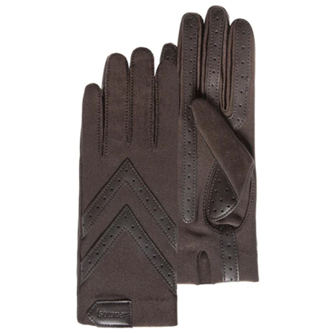 Isotoner Women's Stretch Recycled Brown Gloves