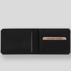 Ateliers Fourès Baroudeur Wallet in Leather Ulysse F960 Black