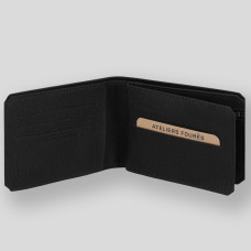 Ateliers Fourès Baroudeur Wallet in Leather Ulysse F960 Black