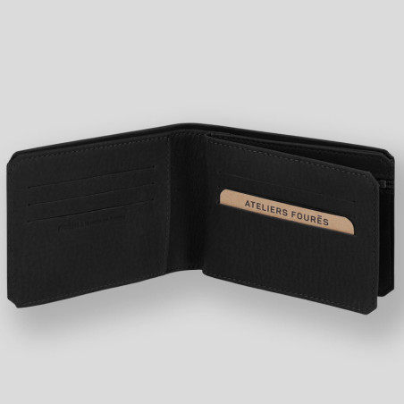Ateliers Fourès Baroudeur Wallet in Leather Ulysse F960 Black