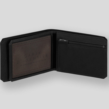 Ateliers Fourès Baroudeur Wallet in Leather Ulysse F960 Black