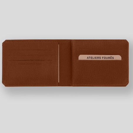 Ateliers Fourès Baroudeur Wallet in Ulysse Leather F960 Tawny