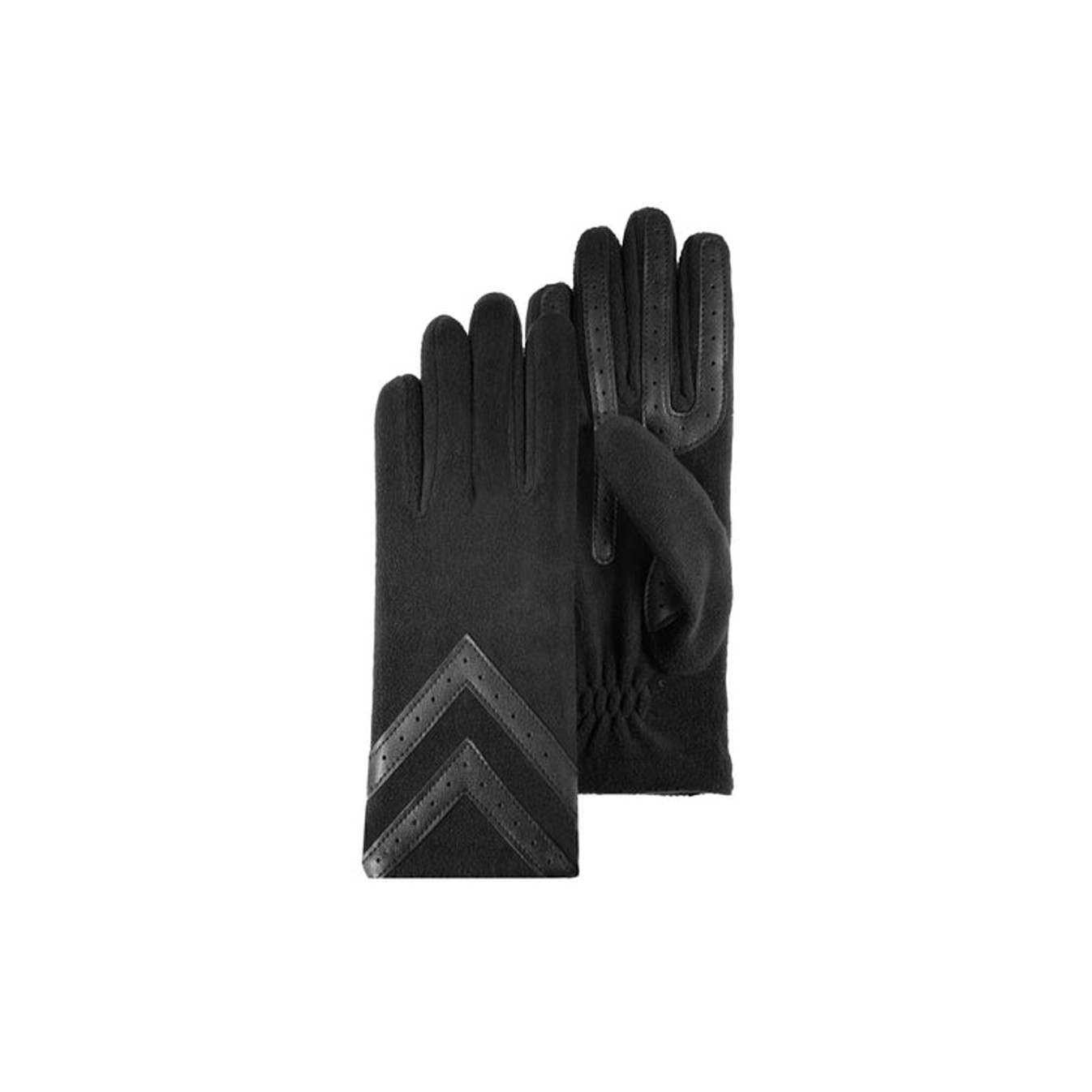 Isotoner Women's Touchscreen Polarized Recycled Black Gloves