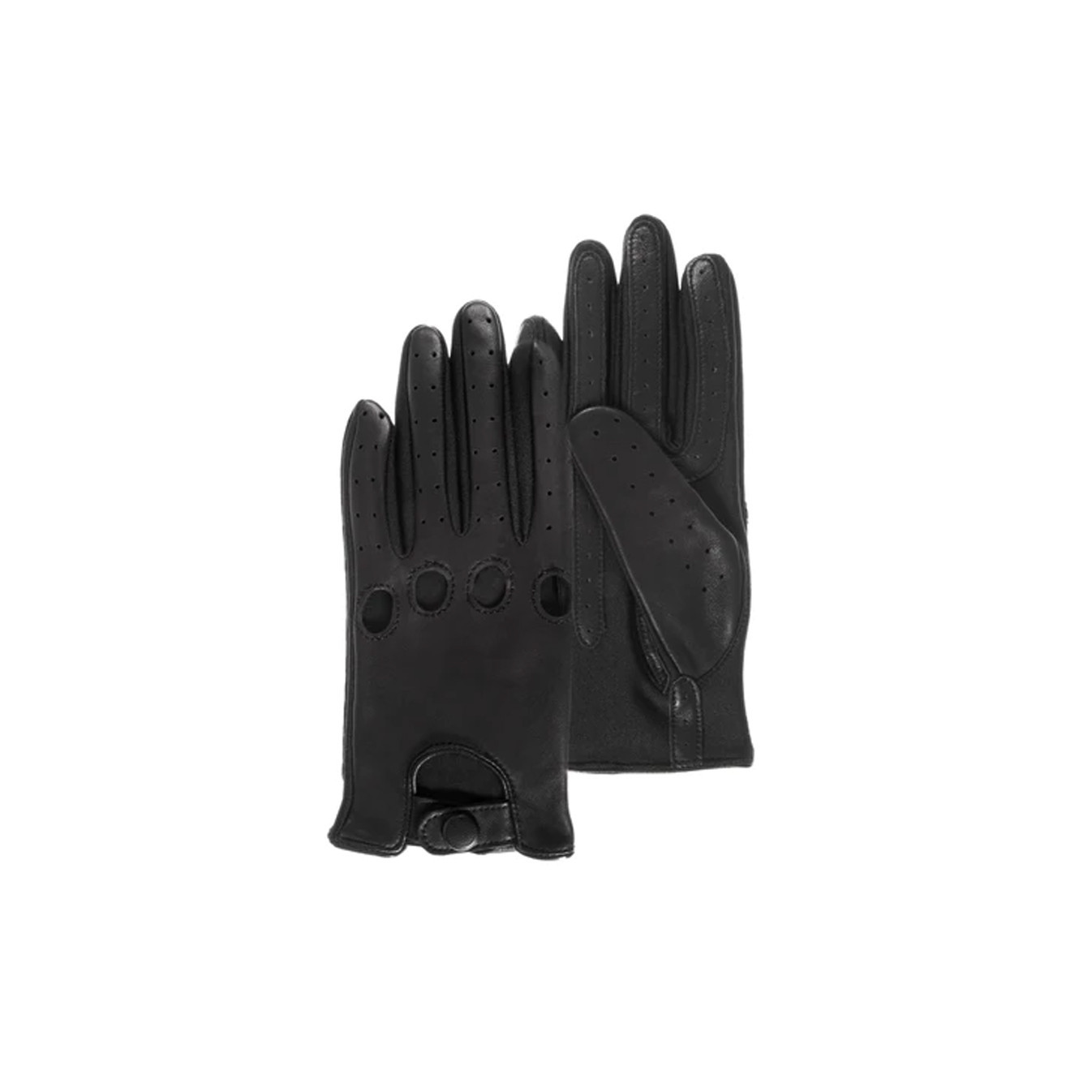 Isotoner Women's Driving Gloves Black Leather