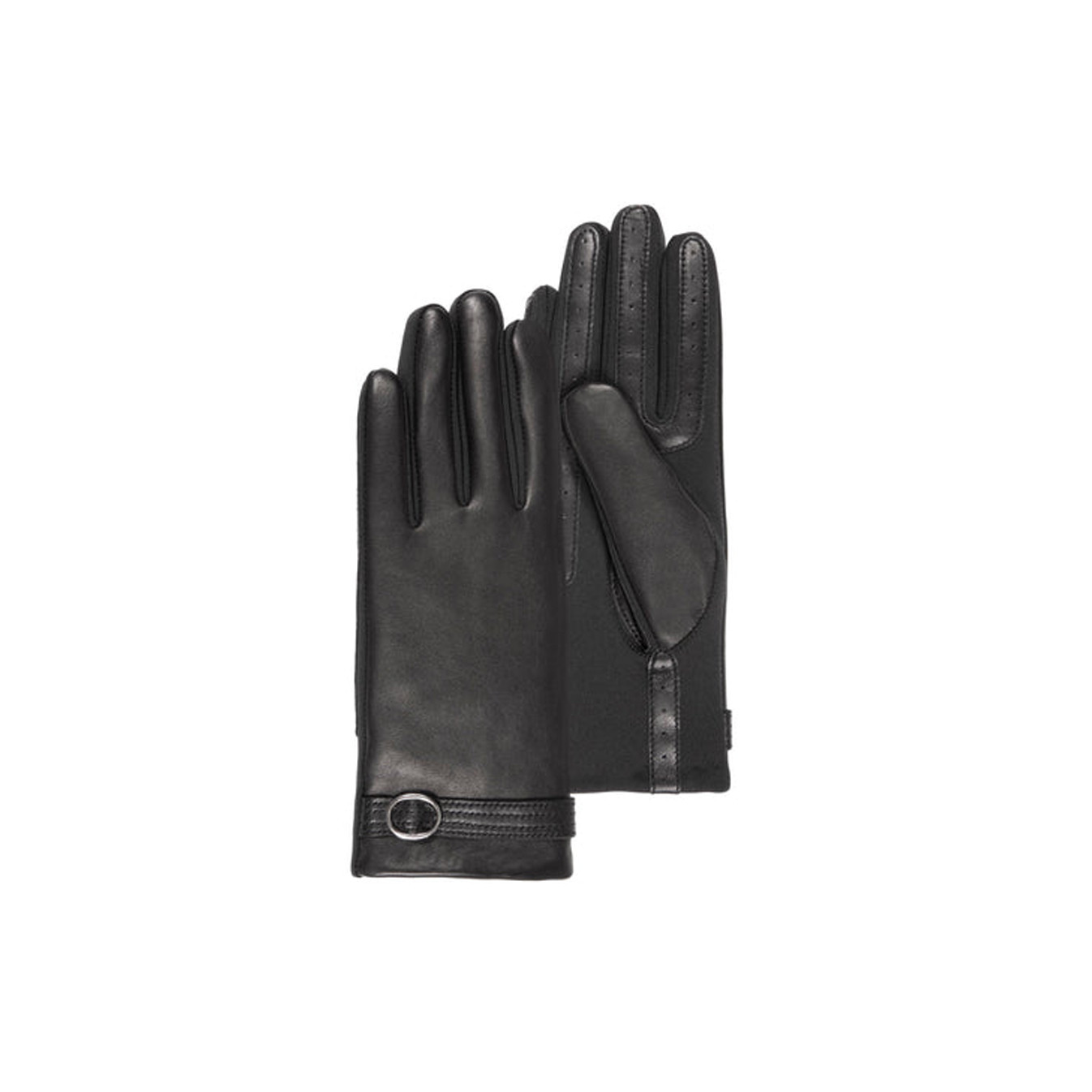 Isotoner Touch Gloves Women's Sheepskin Black
