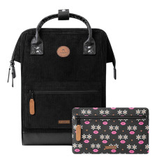 Cabaïa Medium Brighton Backpack 13" Bordeaux black