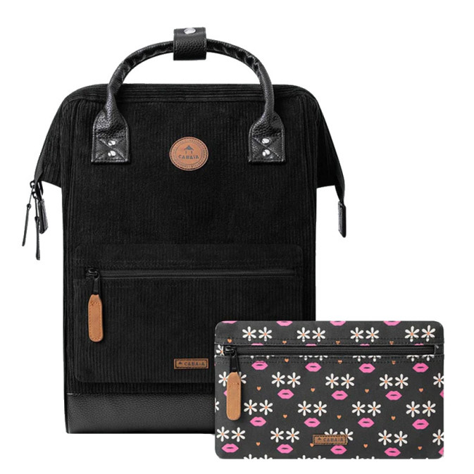 Cabaïa Medium Brighton Backpack 13" Bordeaux black