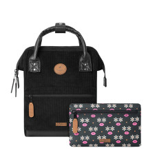 Cabaïa Small Brighton Backpack 10.5" Black Velvet