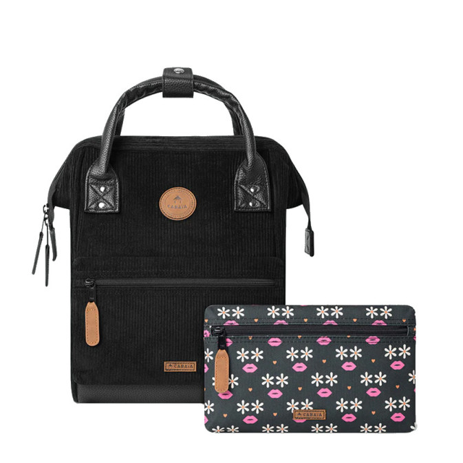 Cabaïa Small Brighton Backpack 10.5" Black Velvet