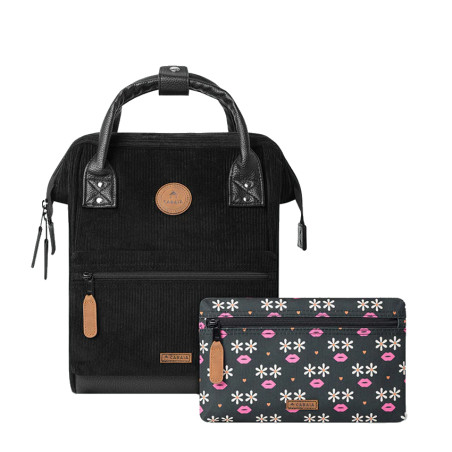 Cabaïa Small Brighton Backpack 10.5" Black Velvet