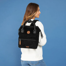 Cabaïa Small Brighton Sac à Dos 10,5" Velours Noir