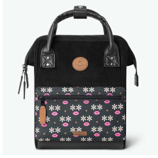 Cabaïa Small Brighton Sac à Dos 10,5" Velours Noir face