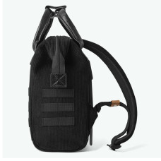 Cabaïa Small Brighton Sac à Dos 10,5" Velours Noir côté