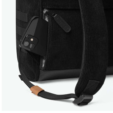 Cabaïa Small Brighton Sac à Dos 10,5" Velours Noir détails