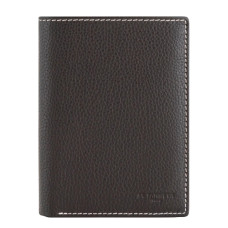 Le Tanneur Charles Medium Wallet 2 Flaps Grainy Leather Dusty Grey