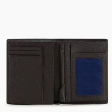 Le Tanneur Charles Medium Wallet 2 Flaps Grainy Leather Dusty Grey
