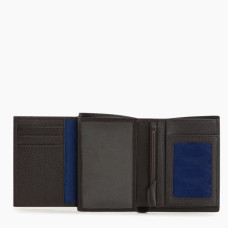 Le Tanneur Charles Medium Wallet 2 Flaps Grainy Leather Dusty Grey