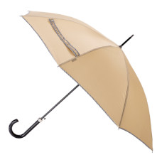 Piganiol Essential Automatic Straight Umbrella Beige with Black Str...