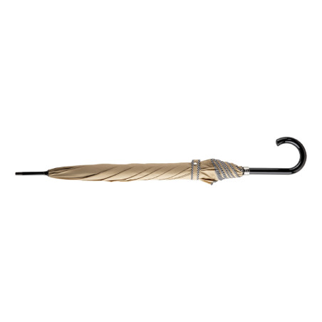 Piganiol Essential Automatic Straight Umbrella Beige with Black Str...