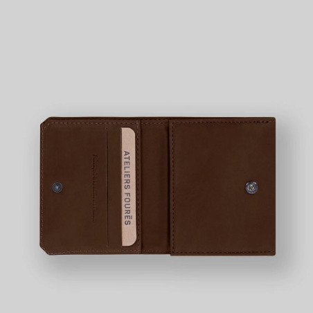 Fourès Workshops Baroudeur Coin Purse Minotaur Box F9147 Cognac
