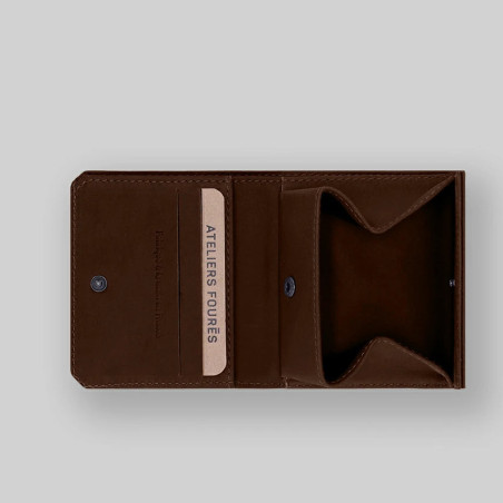 Fourès Workshops Baroudeur Coin Purse Minotaur Box F9147 Cognac