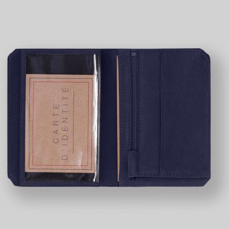 Ateliers Foures Baroudeur Wallet Prométhée F9151 Marine