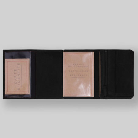 Ateliers Foures Baroudeur Wallet Prometheus F9151 Black