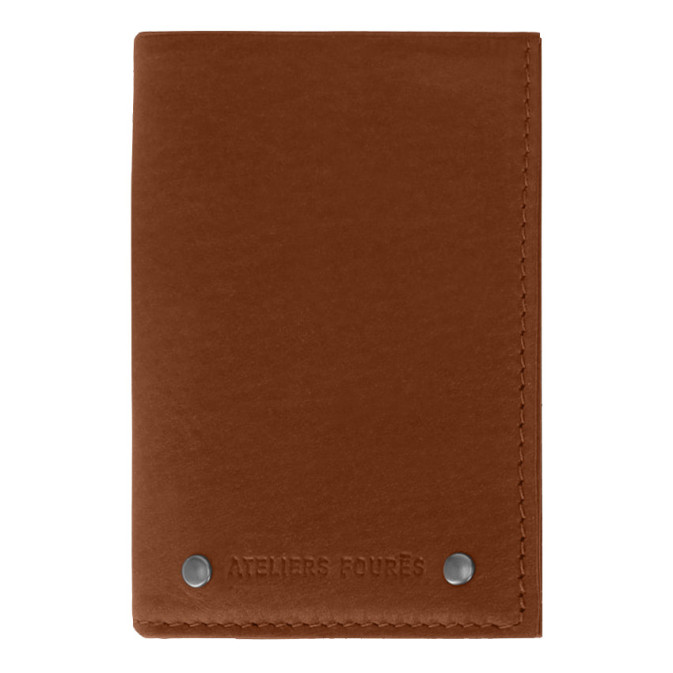 Ateliers Fourès Baroudeur Wallet Without Flap Pegasus F921 Tawny