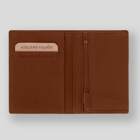 Ateliers Fourès Baroudeur Wallet Without Flap Pegasus F921 Tawny
