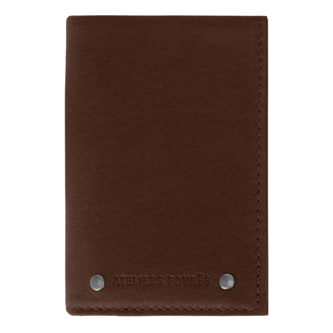 Ateliers Foures Baroudeur Wallet Sans Flap Pégase F921 Cognac