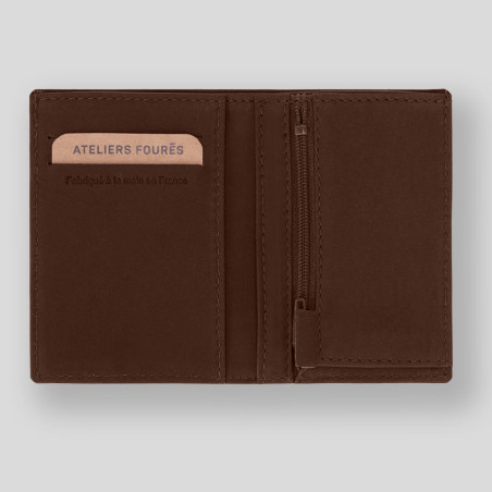 Ateliers Foures Baroudeur Wallet Sans Flap Pégase F921 Cognac