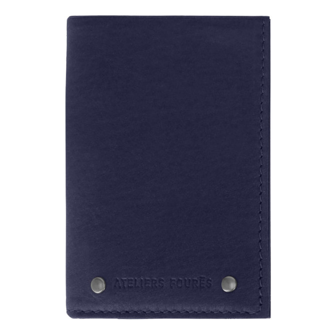 Ateliers Fourès Baroudeur Wallet Pegasus F921 Without Flap Marine