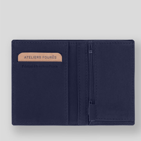 Ateliers Fourès Baroudeur Wallet Pegasus F921 Without Flap Marine