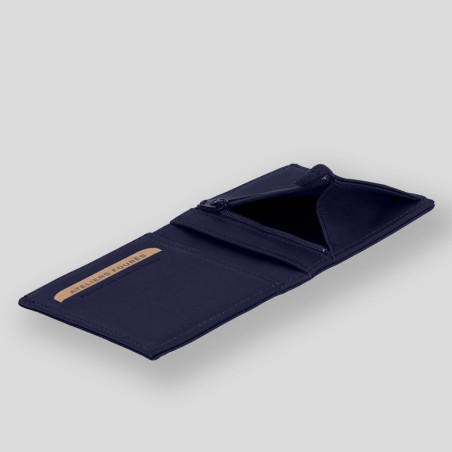 Ateliers Fourès Baroudeur Wallet Pegasus F921 Without Flap Marine