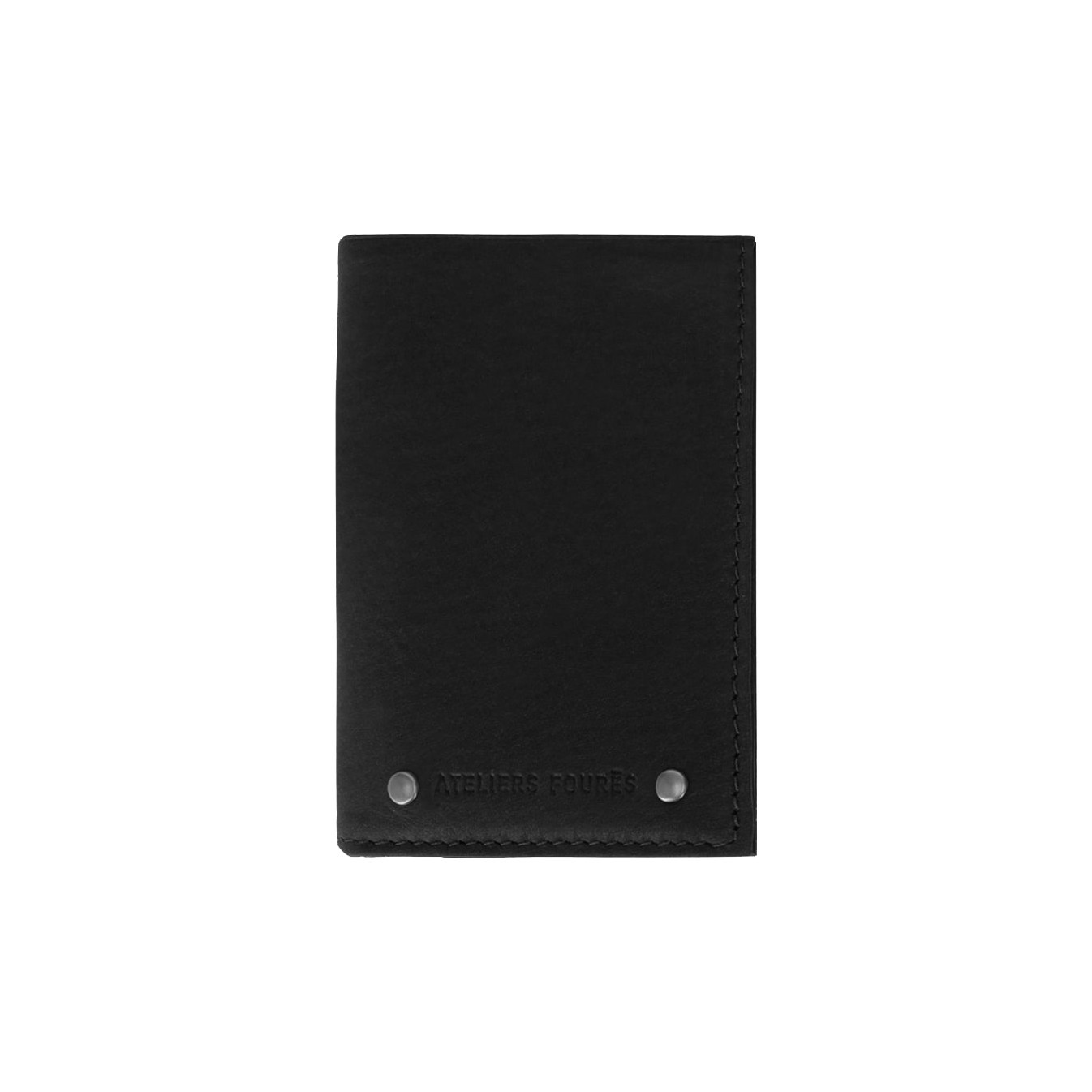 Ateliers Fourès Baroudeur Wallet Pegasus F921 Without Flap Black