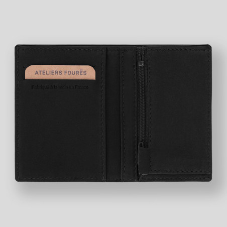 Ateliers Fourès Baroudeur Wallet Pegasus F921 Without Flap Black